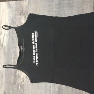 David & Goliath black and white tank top